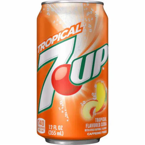 7 up tropical USA stock 335ml