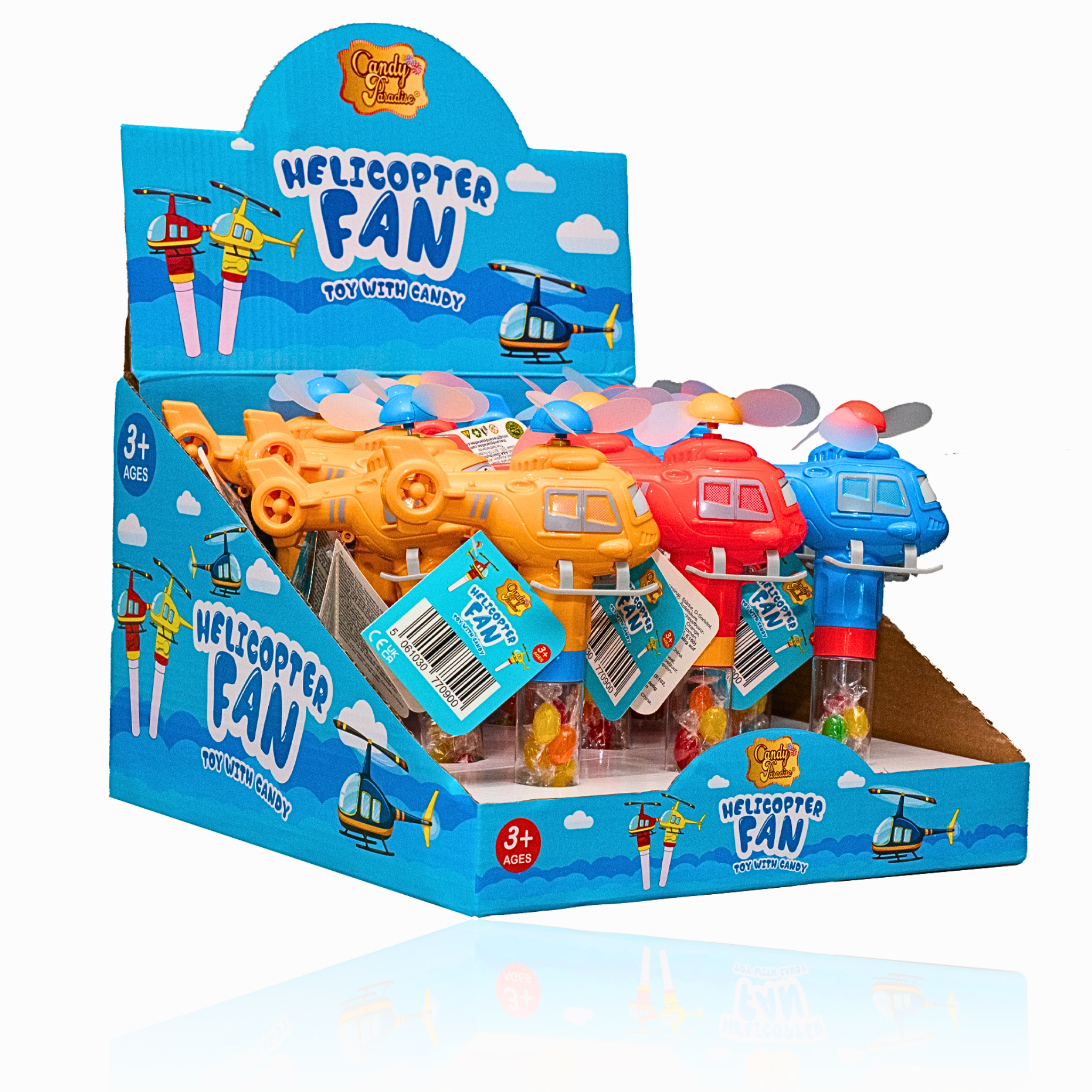 Candy Paradise Toy With  Candy Helicopter Fan 10g