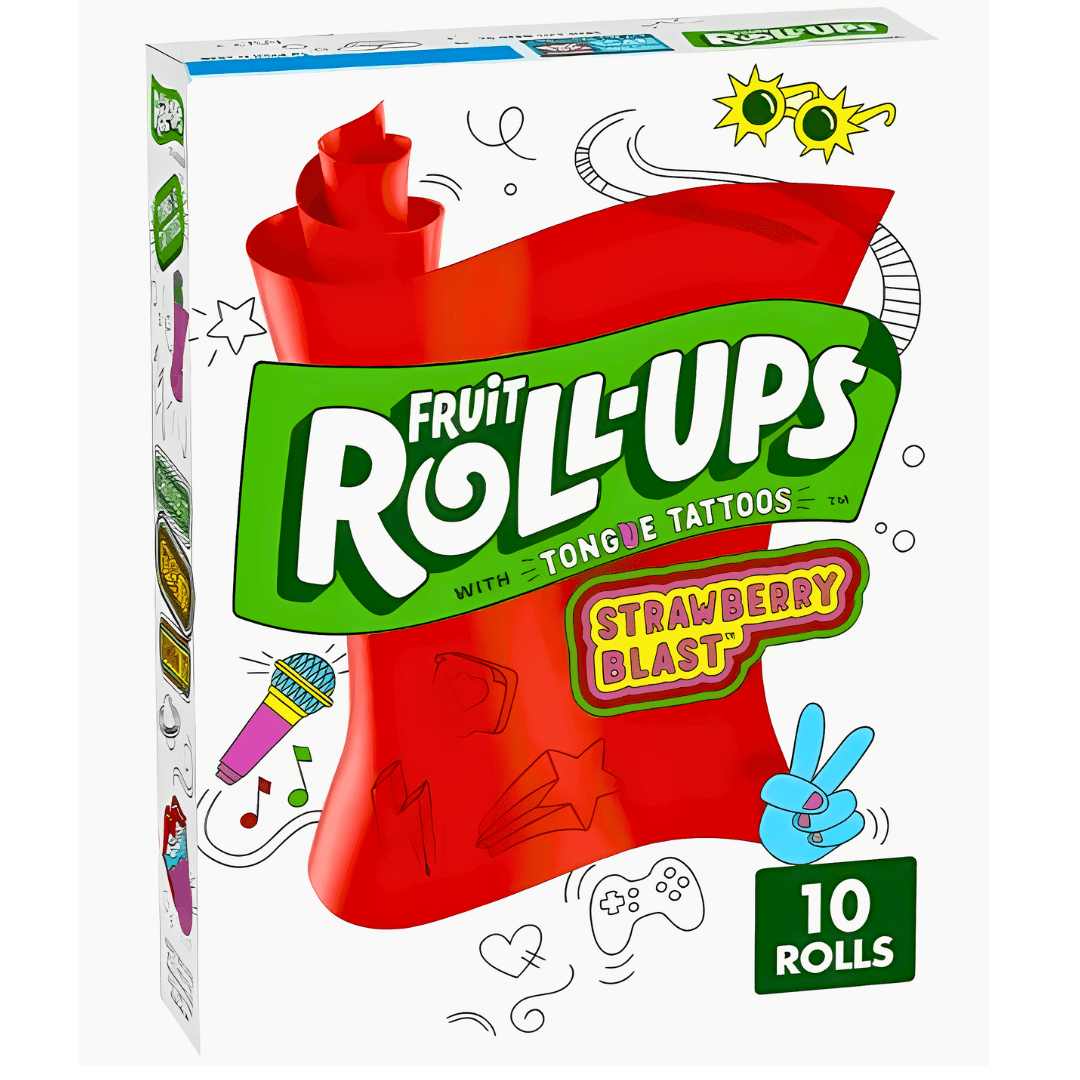 fruit roll ups strawberry sensations 141g