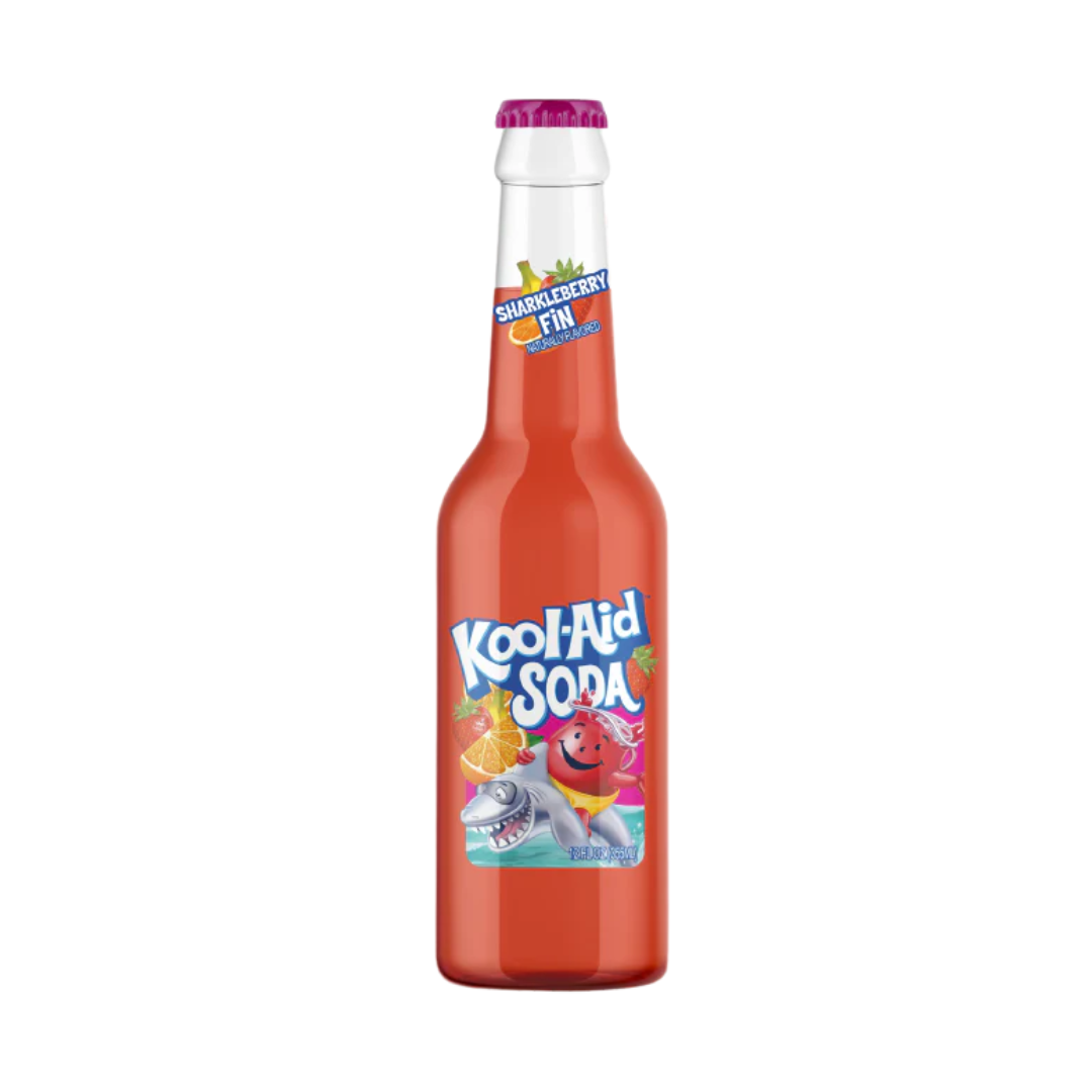 Kool Aid Sharkleberry Glass Bottles 355ml