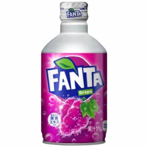 Fanta Grape Metal Bottle  Japan 300ml