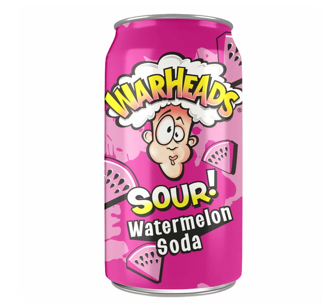 Warheads Sour  Watermelon Soda Cans 355ml