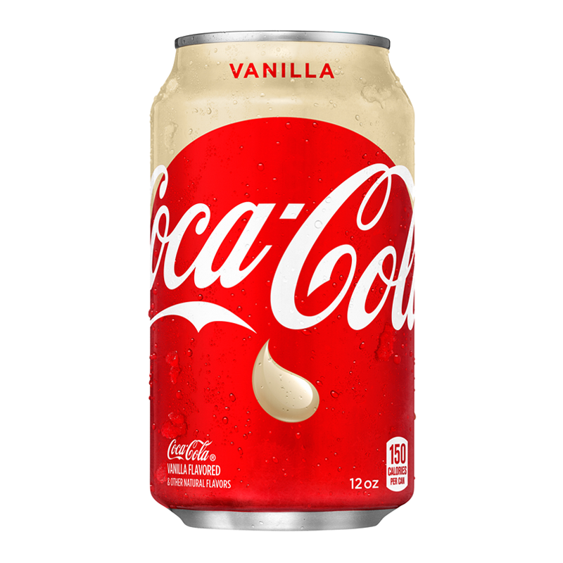 Coca-Cola Vanilla Soda  Cans USA 355ml