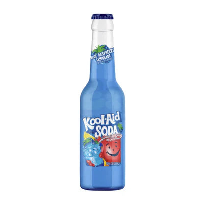 Kool Aid Blue Raspberry Glass Bottles 355ml