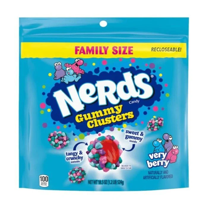 Nerds Gummy Clusters Very Berry 524g