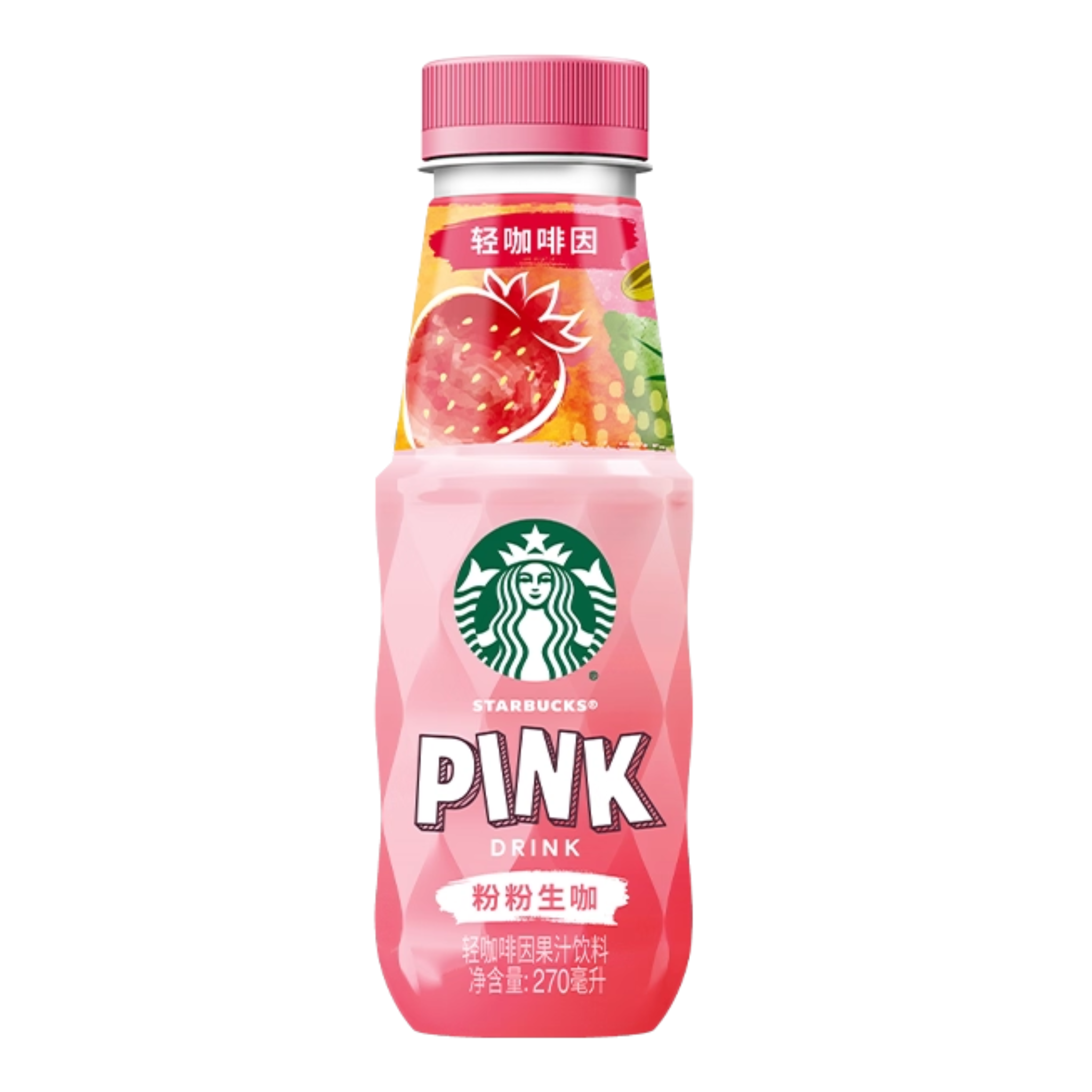 Starbucks Pink Drink Strawberry Flavour Chinese 270ml